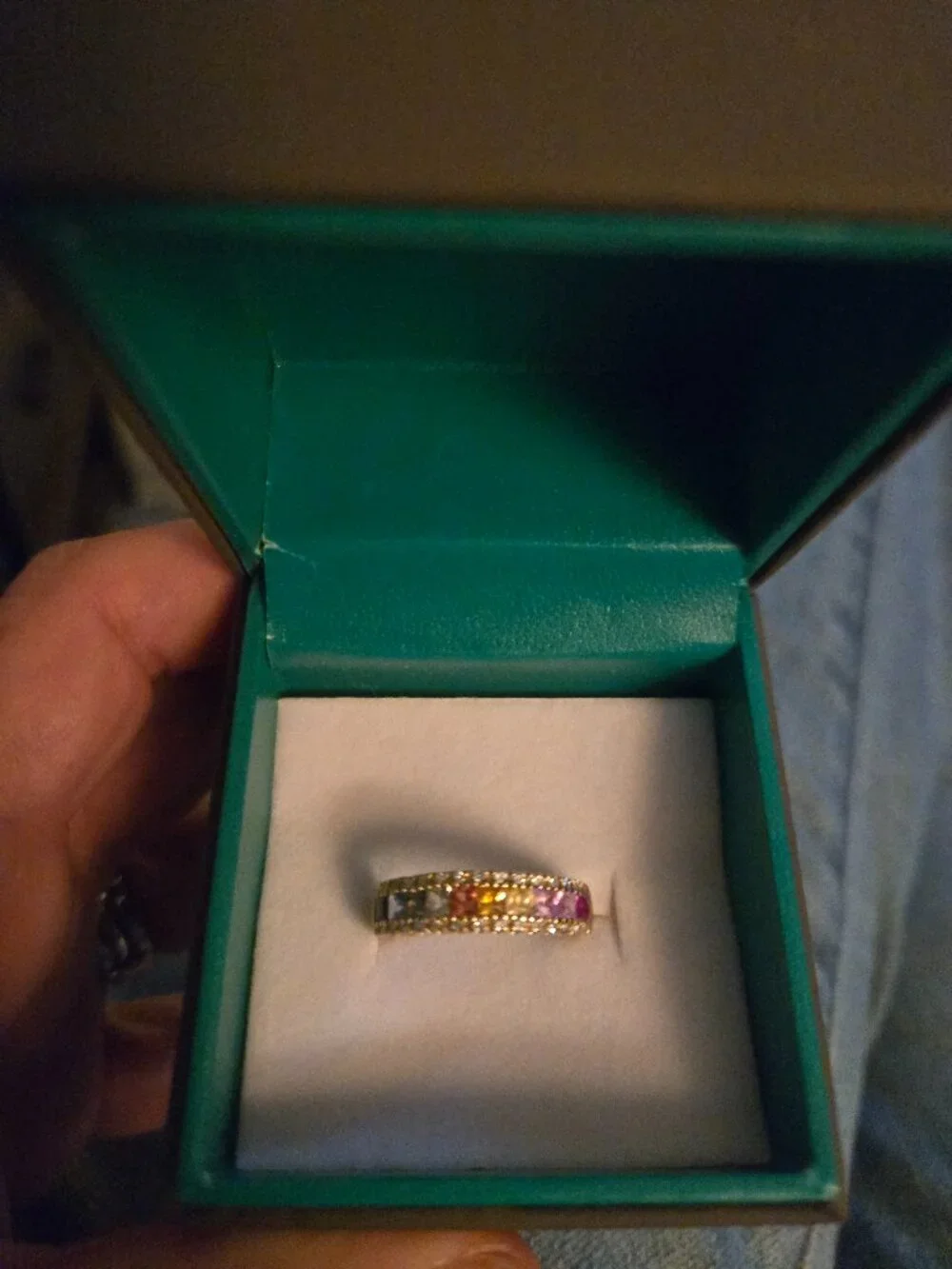 Effy 14K Yellow Gold Rainbow Sapphire Ring